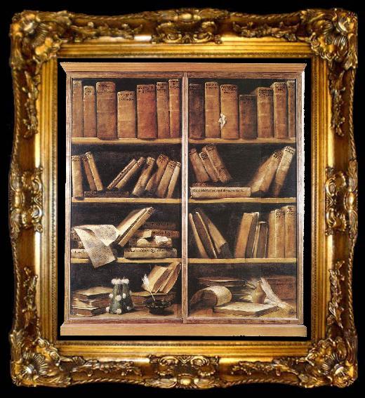 framed  CRESPI, Giuseppe Maria Bookshelves dfg, ta009-2